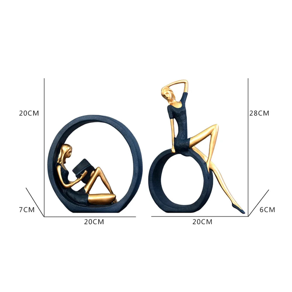 Escultura Yoga Girl