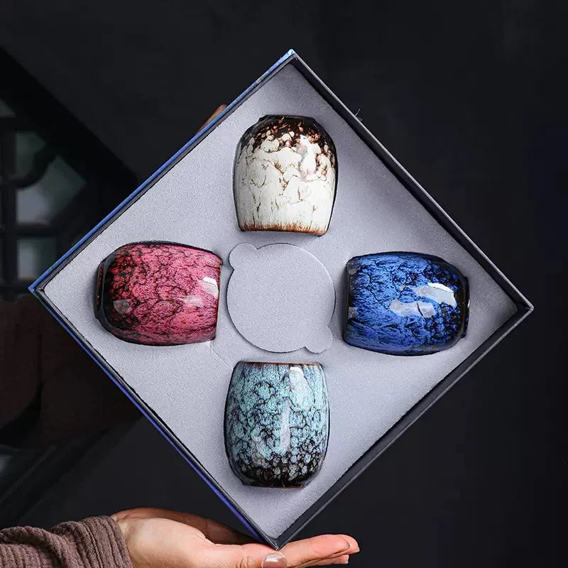 175ML Ceramic Coffee Mugs Teacup Porcelain Expresso Cup Home Creative Tea Cup Set Box Package керамические бокалы