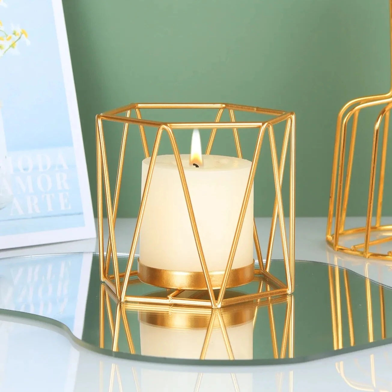 Castiçal de Ferro Gold