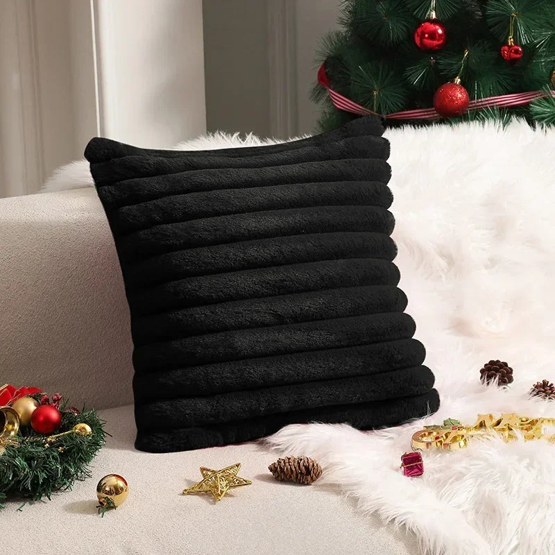 Capa de Almofada Pelúcia Luxuosa para Decoração