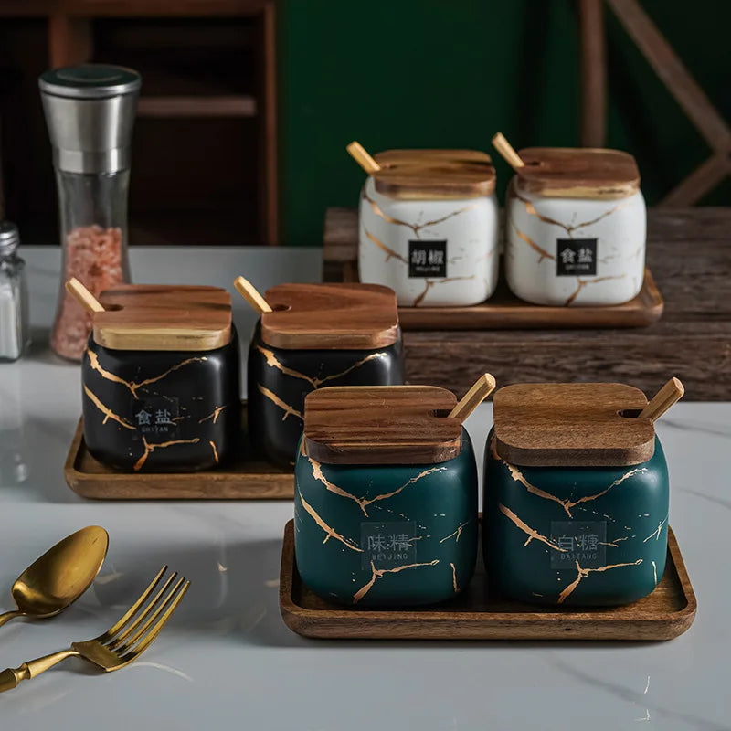 Porta Tempero Mármore Japonês - Cafezi