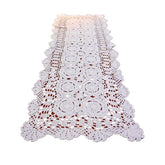 Caminho de Mesa Crochê Florido