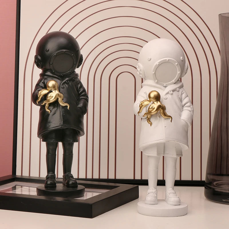 Escultura Mergulhador
