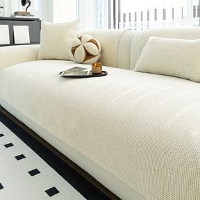Capa de Sofá Minimalista Jacquard Antiderrapante