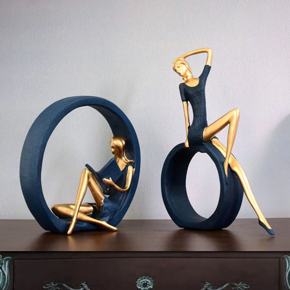 Escultura Yoga Girl