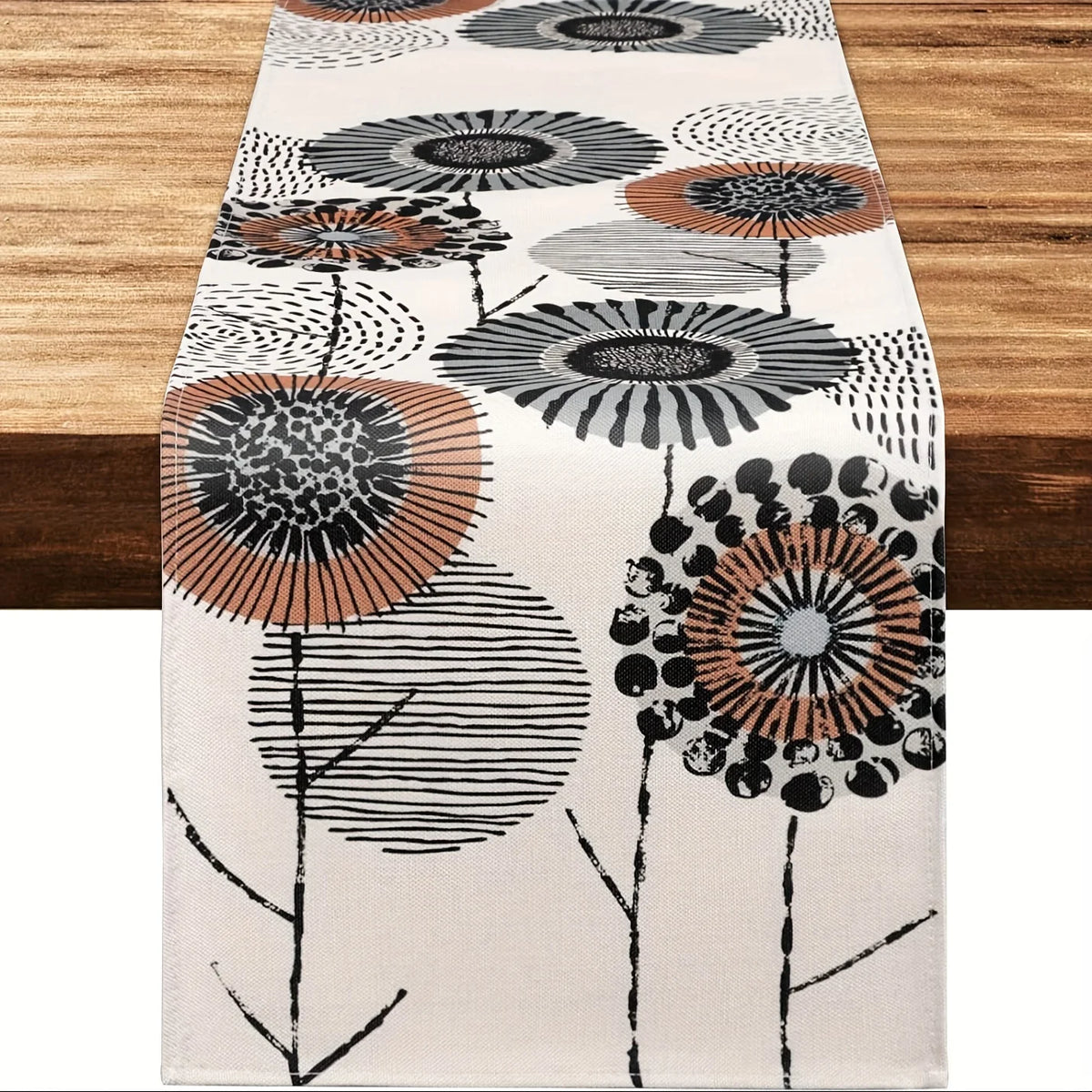 Caminho de Mesa Floral Abstrato