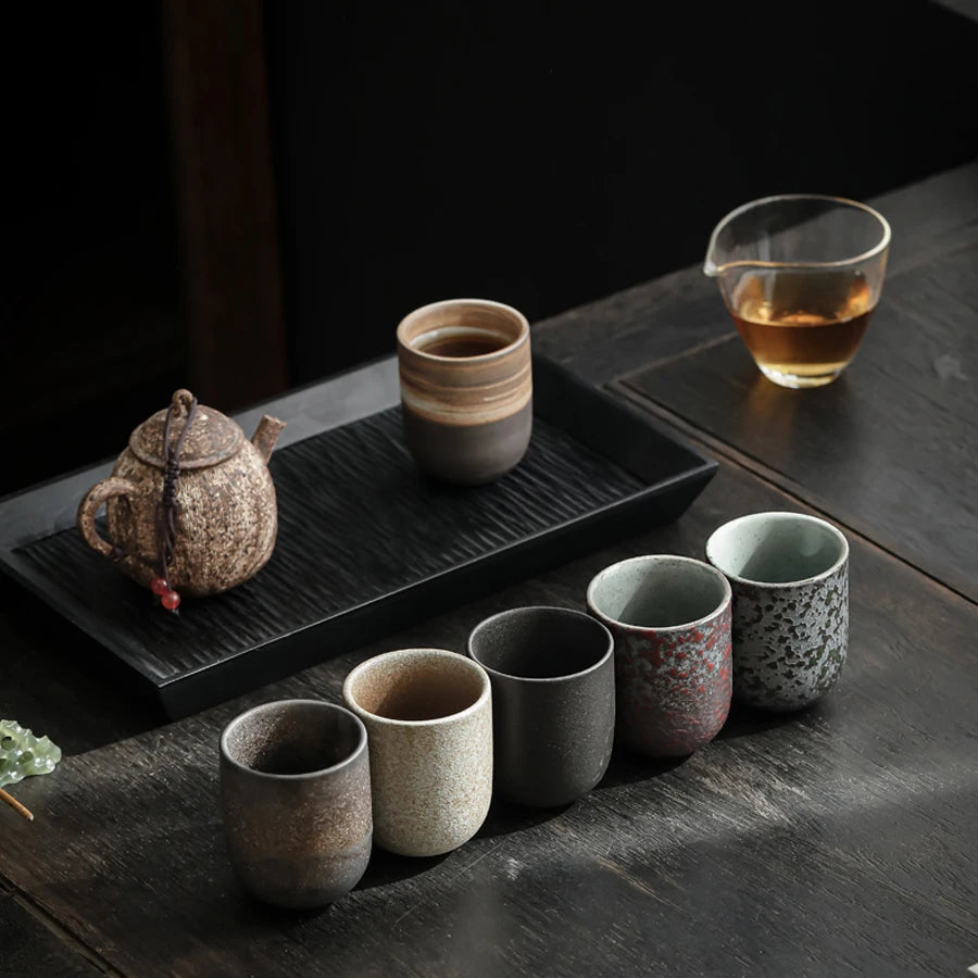 New Vintage Ceramics Cups Japanese Stoneware Porcelain 130ml Tea Mug Healthy Lifestyle Kung Fu Tea Sake Coffee Cups Drinkware