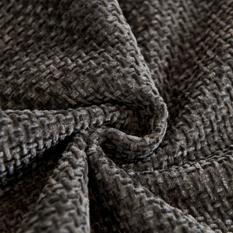 Minimalist Solid Weaving Jacquard Anti-Slip Sofa Cover for All Seasons Living Room 1/2/3/4 Furniture Decor Couch Seat Cover