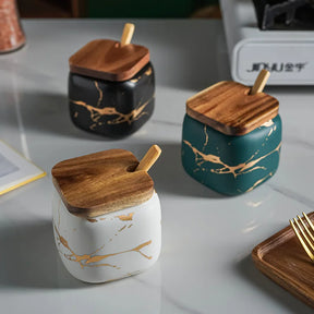 Porta Tempero Mármore Japonês - Cafezi