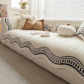 padded plush sofa cushion for Winter Anti-slip Jacquard Sofa Seat Cover for living room bedroom Protector Couch Cover for Sofa