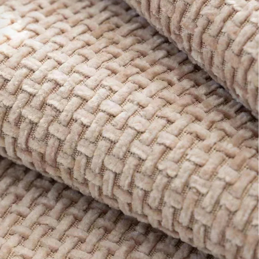 Minimalist Solid Weaving Jacquard Anti-Slip Sofa Cover for All Seasons Living Room 1/2/3/4 Furniture Decor Couch Seat Cover