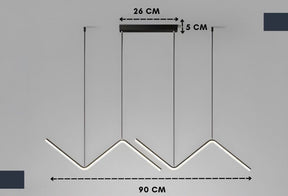 Luminária de Teto Dual